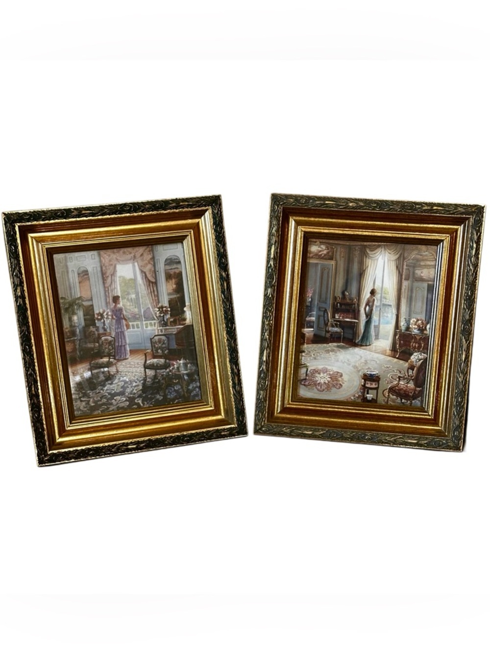 Y2K Victorian ladies limited edition by John P O’Brien Classic Ornate framed set